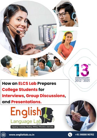 How an ELCS Lab Prepares College Students for Interviews, Group Discussions, and Presentations