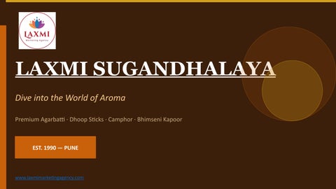 Laxmi Sugandhalaya - Agarbatti Manufacturer and Wholesaler