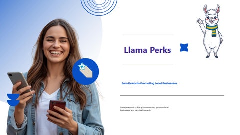 How Llama Perks Works - Earn Rewards Promoting Local Businesses