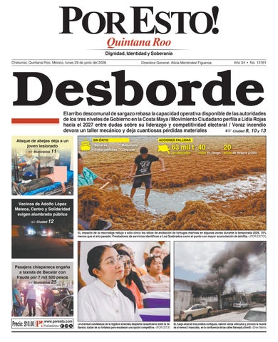 PORTADA POR ESTO CHETUMAL, LUNES 29 DE JUNIO DE 2026