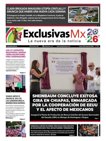 PDF EXCLUSIVAS MX LUNES 29 DE JUNIO DE 2026