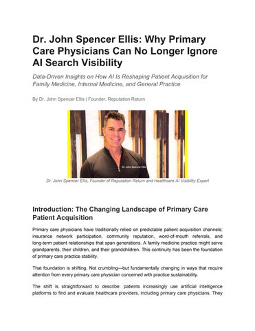Dr_John_Spencer_Ellis_Primary_Care_AI_Visibility_Guide