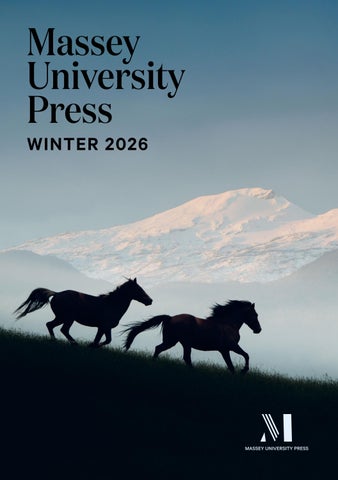 Massey University Press Catalogue Winter 2026