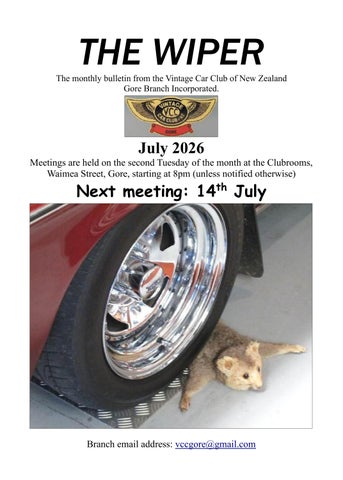 VCC Gore July Wiper 2026