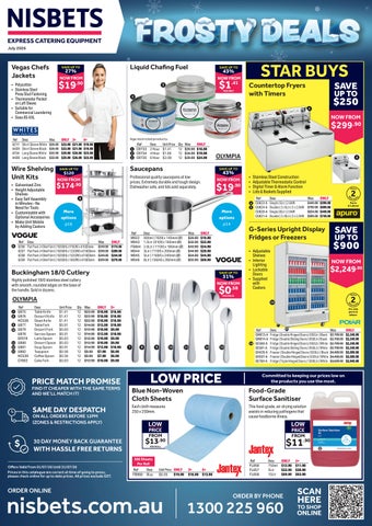 Nisbets Australia Frosty Deals July 2026