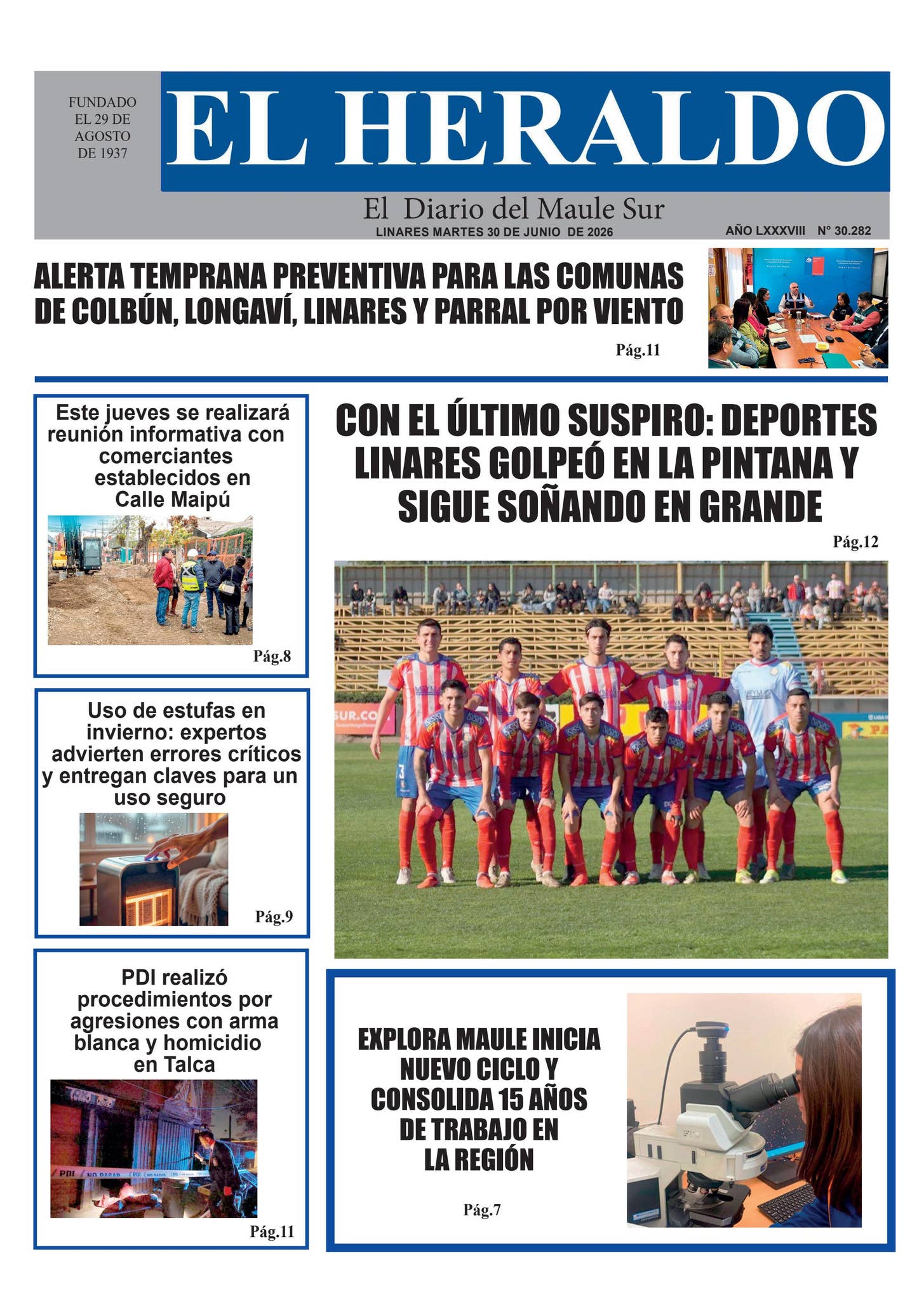 Martes 30 de junio 2026