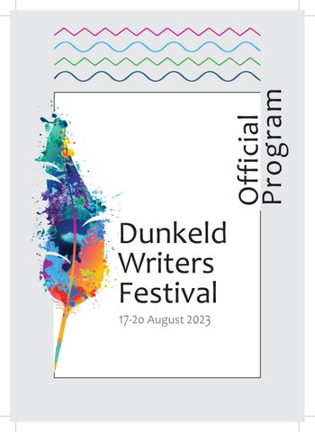 2023 Dunkeld Writers Festival Program
