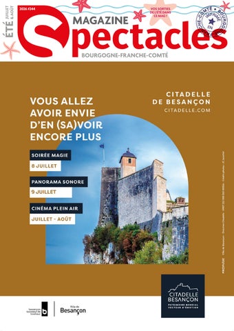 Magazine Spectacles - Bourgogne-Franche-Comté - n°244 - Juillet/Août 2026