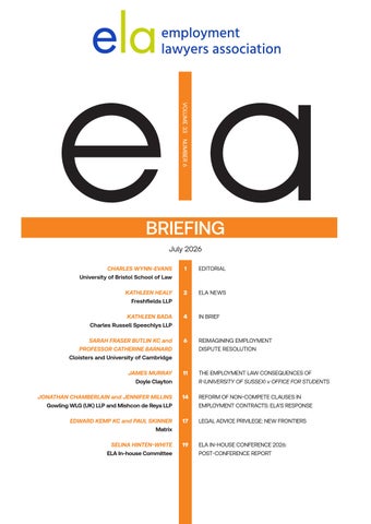 ELA Briefing - July 2026