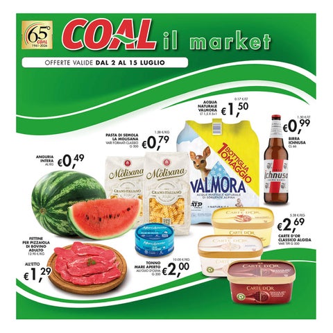 Promozione dal 2 al 15 luglio