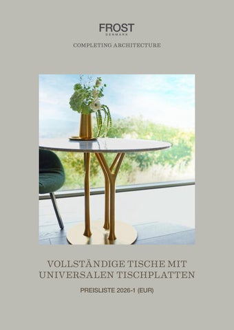 Vollständige tische mit universalen tischplatten - Preisliste 2026-1 DE EUR