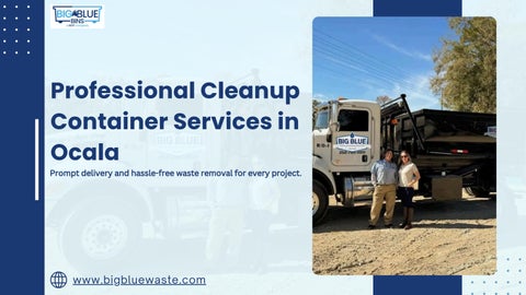 Professional Cleanup Container Services in Ocala