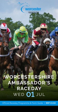 Worcester Racecard - Wednesday 1st July