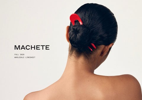 Fall 2026 MACHETE Linesheet - Product Category