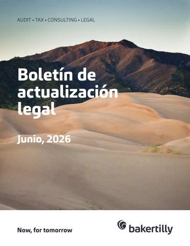 Boletín de Actualización Legal, Junio 2026