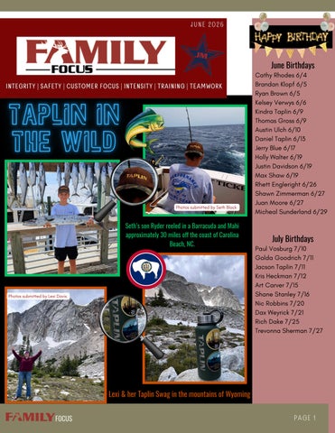 Family Focus Newsletter June 2026