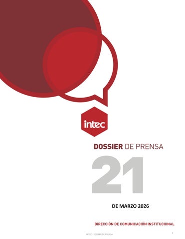 Dossier de prensa 21 de Marzo 2026