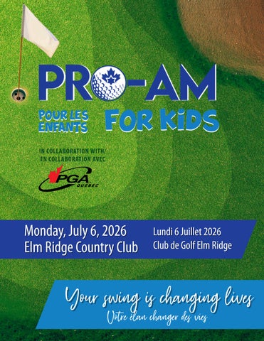 CHW Montreal 52nd PRO-AM For Kids Recognition Book