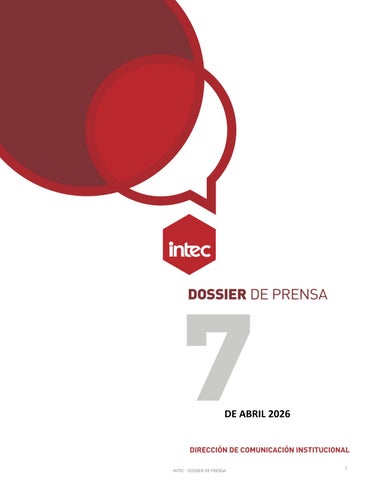 Dossier de prensa 7 de Abril 2026
