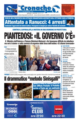 Cronache del 1 luglio 2026