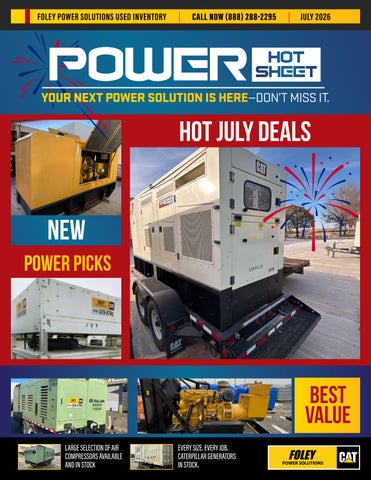 JUL26 USED HOTSHEET | Foley Power Solutions