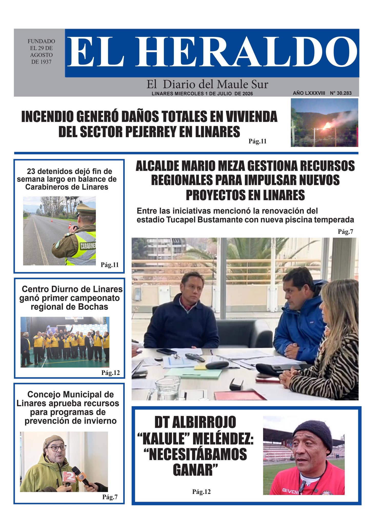 Miercoles 01 de julio 2026