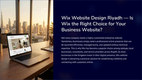 Why are businesses choosing Wix Website Design Riyadh for their online presence?