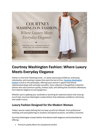 Courtney Washington Fashion blog