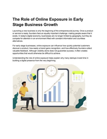 The Role of Online Exposure in Early Stage Business Growth
