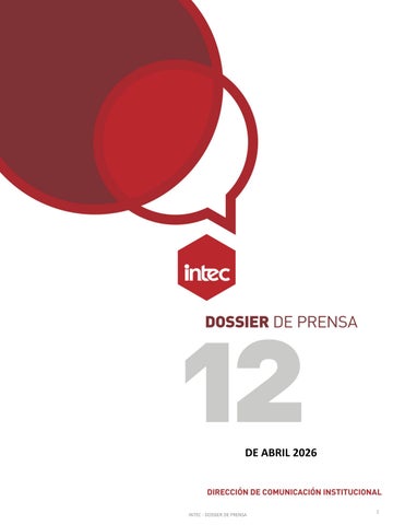 Dossier de prensa 12 de Abril 2026