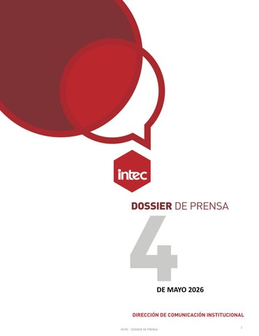 Dossier de prensa 4 de Mayo 2026