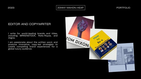J Mahon-Heap Portfolio 2026