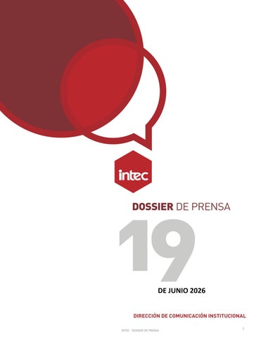 Dossier de prensa 19 de Junio 2026