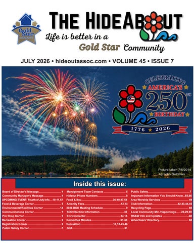 The Hideabout July 2026