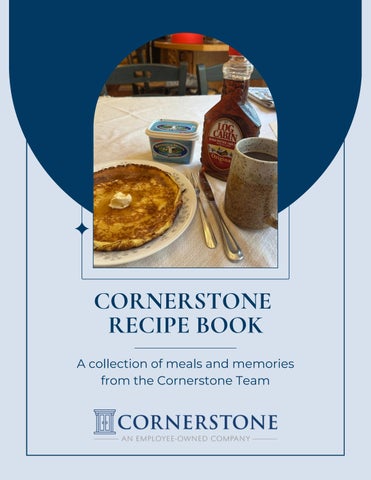 Cornerstone Recipe Book