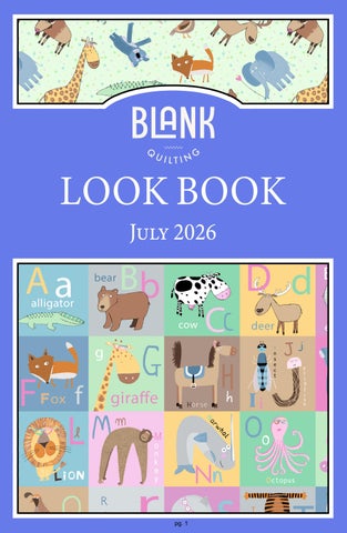 Blank Quilting July 2026 Lookbook