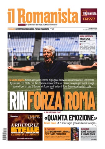 Il Romanista del 2 luglio 2026