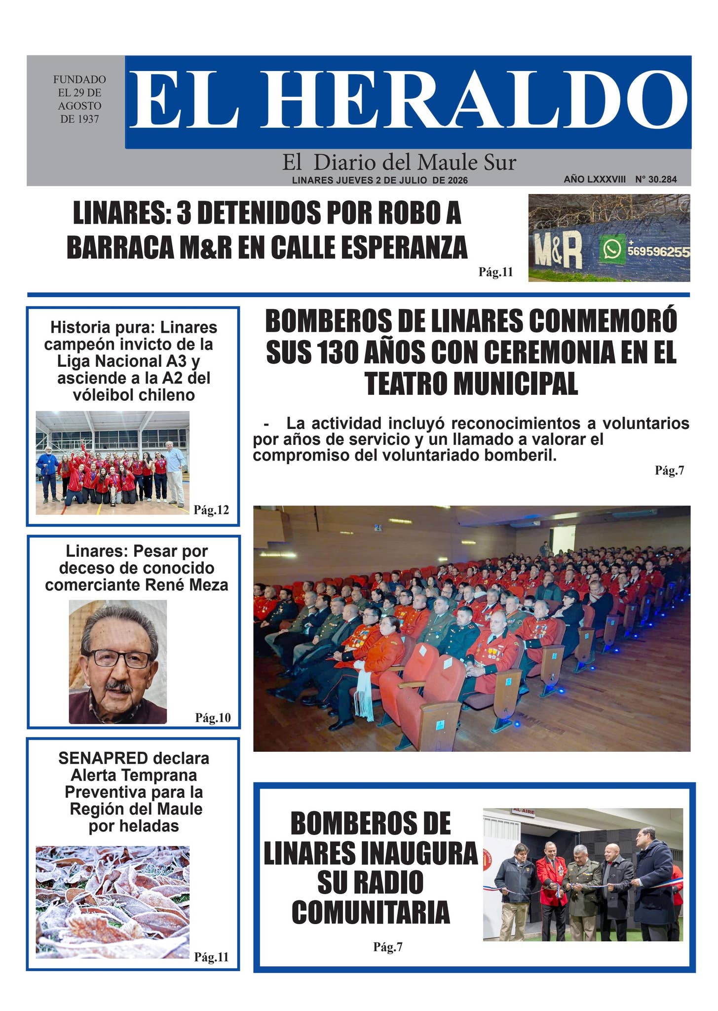 Jueves 02 de julio 2026