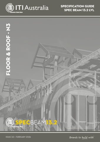 ITI Australia - Spec Beam LVL E13.2 - Specification Guide V3.0