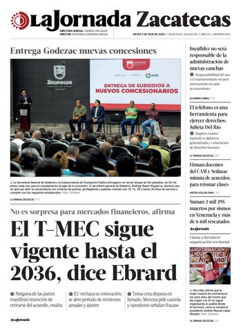 La Jornada Zacatecas 02 de Julio de 2026