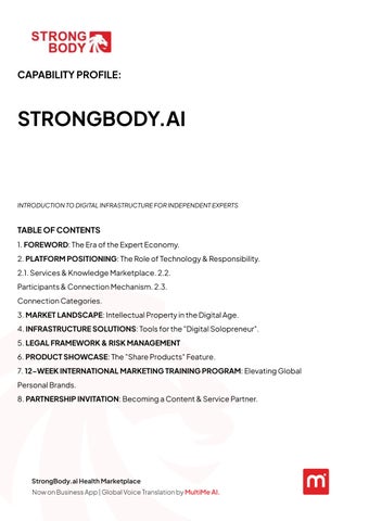 StrongBodyAI x MultiMe AI