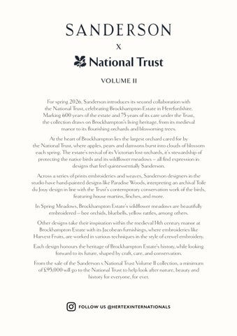 Hertex Internationals Sanderson National Trust II 布艺 灯饰产品集 第 3 页