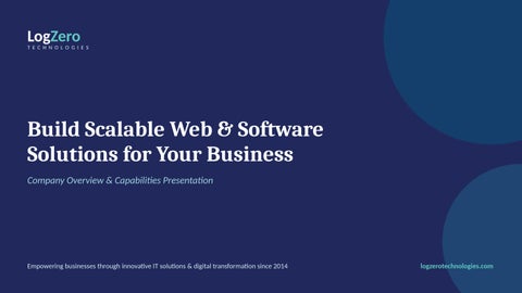 LogZero_Technologies_Presentation