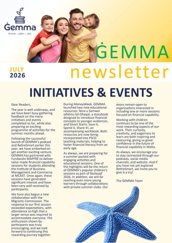 Gemma Newsletter July 2026