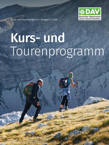 Kurs-/Tourenprogramm DAV Muenster 2/2026
