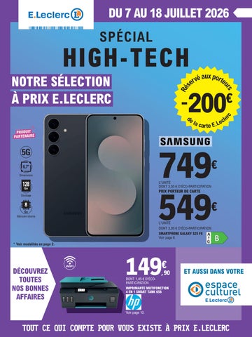 Espace Culturel Leclerc Pont l'Abbé HIGH TECH JUILLET