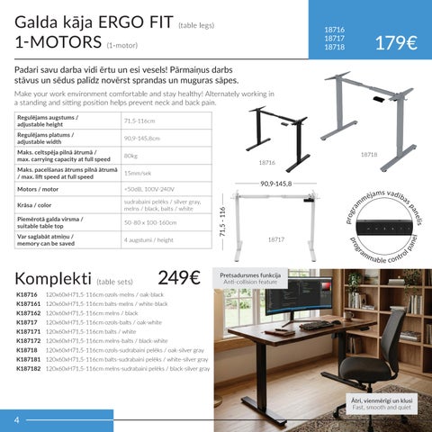 家居 4you regulējami galdi ERGO 2026 第 4 页