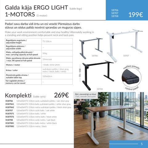 家居 4you regulējami galdi ERGO 2026 第 5 页