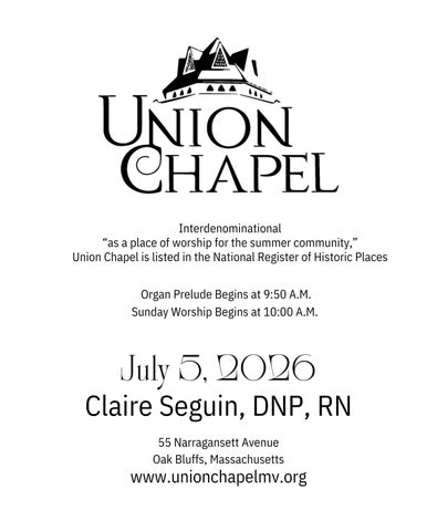 July 5, 2026 Union Chapel Bulletin 