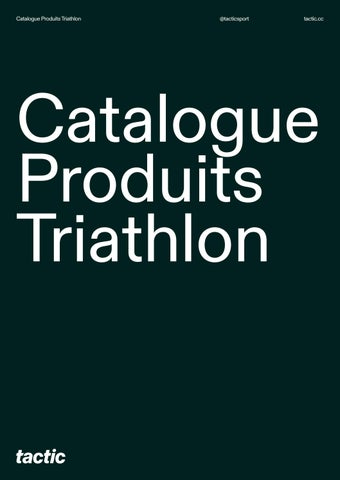 Catalogue Produits triathlon (FR)